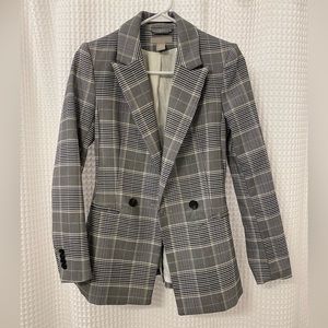 Grey checkered H&M blazer size 0
